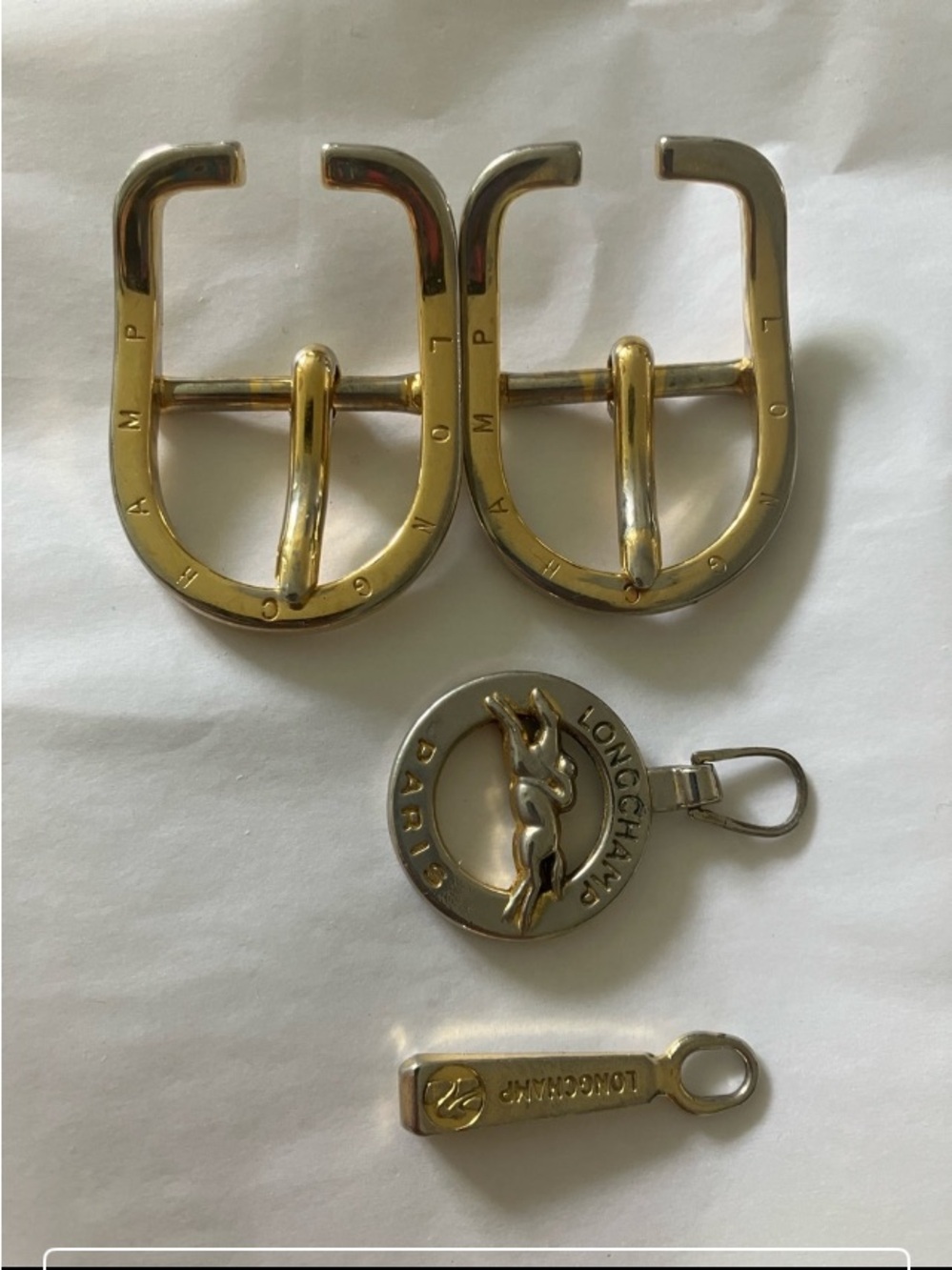 Longchamp Gold and Silver Hardware Set replacement Belts - Picture 1 of 2